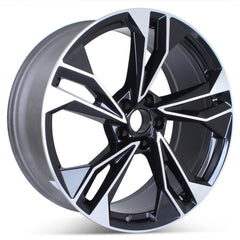 Audi AD 166 21x9 5x112 et25 66.45 BLACK MACHINE FACE