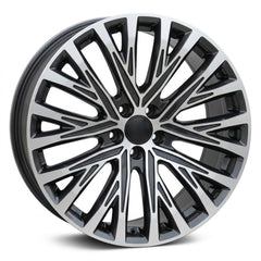 Audi AD 70 20x9 5x112 et30 66.45 BLACK MACHINE FACE