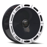 Giovanna Amur-X MB 24x10 +10 6x139.7mm 108mm Gloss Black Machined Lip