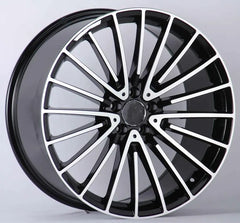 Mercedes MB 33 21x10 5x112 et48 66.5 BLACK MACHINE FACE