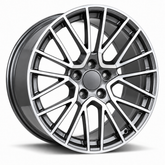 Porsche REP PR04 21x11 5X130 et58 71.6 GUNMETAL MACHINE FACE