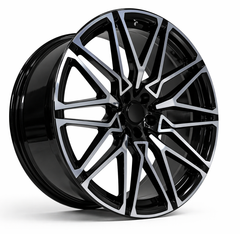 BMW BM 21 20x9 5x112 et35 66.5 BLACK MACHINE FACE