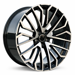 Audi AD 179 23x10 5x112 et20 66.5 BLACK MACHINE FACE