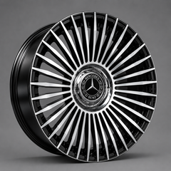 AE330 22x9.5 6x135 87.1 31 Machined Black