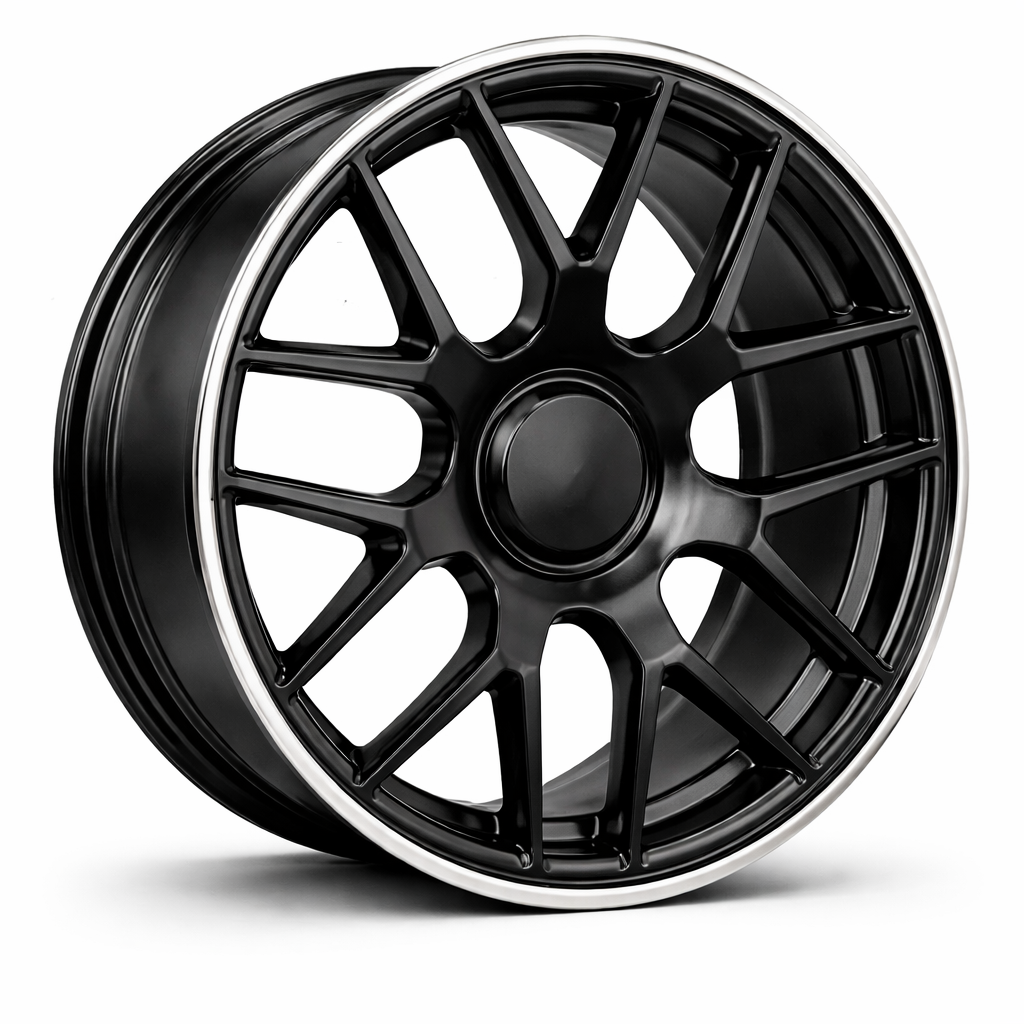 Mercedes MB 77 19x9.5 5x112 et43 66.45 SEMI MATT BLACK LIP