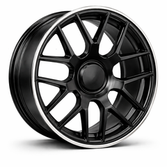 Mercedes MB 77 20x9.5 5x112 et43 66.45 SEMI MATT BLACK LIP